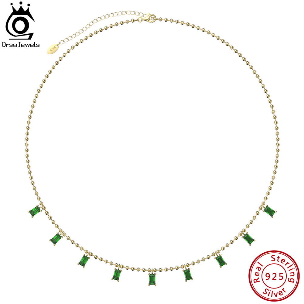 Yuanyan%20ORSA%20JEWELS%20925%20Sterling%20Silver%20Multiple%20Emerald%20Cut%20CZ%20Link%20Chain%20Necklace%20Stackable%20Fashion%20Pendant%20for%20Women%20Jewelry%20EQN55%20-%20Image%207
