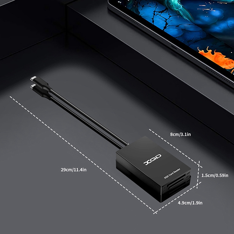 Type C USB 3.0 SD XQD Memory Card Reader Transfer M/G Series for OS Windows Computer