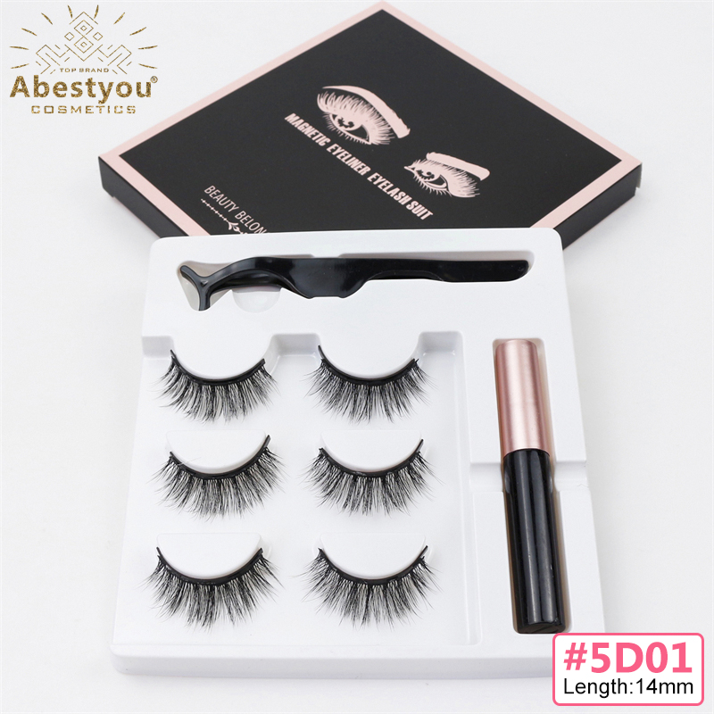 AexpressA  phone case Dropship Direct|abestyou 3d Magnetic Eyelashes Kit With Waterproof Eyeliner - Reusable Faux Mink Lashes