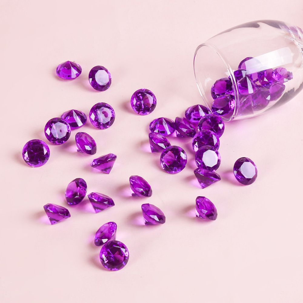 Banzu quà tặng 20mm 100pcs trang trí hạt nhiều màu sinh nhật trang trí pha lê đá quý đồ trang sức giả kim cương đá quý phụ đồ chơi acrylic kim cương
