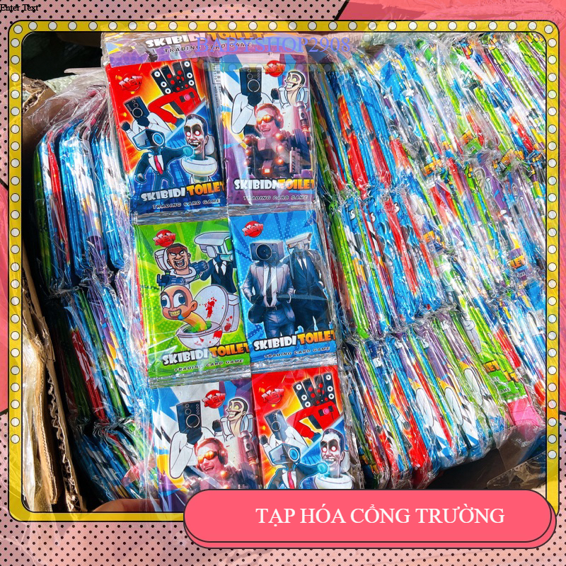 Sỉ dây 36 gói thẻ bài toilet bồn cầu siêu hot sỉ đồ trẻ em