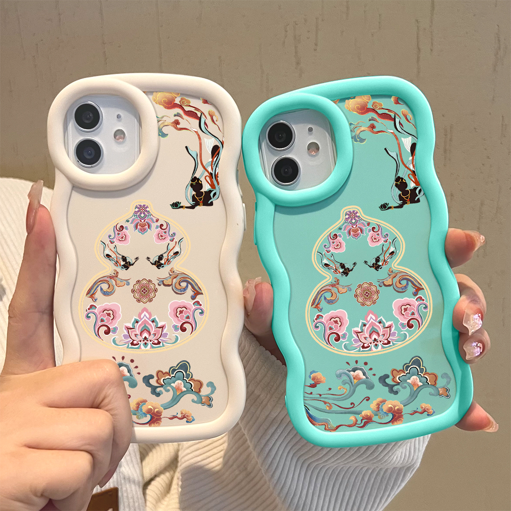 FELMYST%20for%20Samsung%20A16%20Back%20Cover%20Big%20Wave%20Edge%20Soft%20Silicone%20Gourd%20Pattern%20Macaron%20Phone%20Case%20-%20Image%203