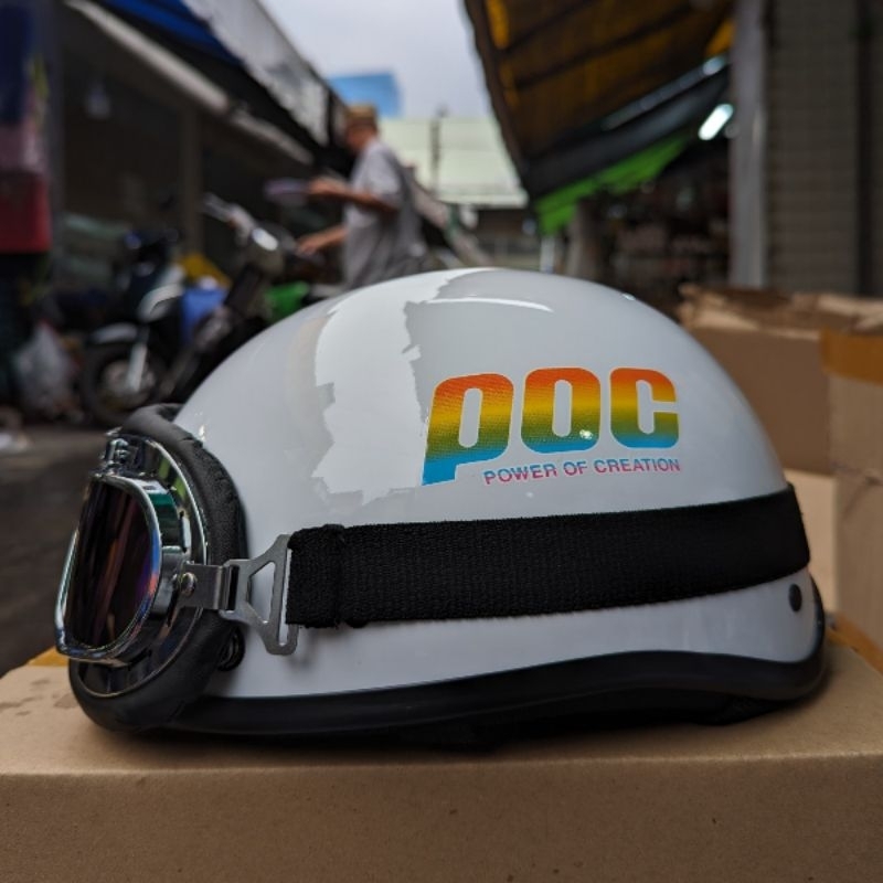 Mũ bảo hiểm nửa đầu haly poc trend xu hướng 2024
