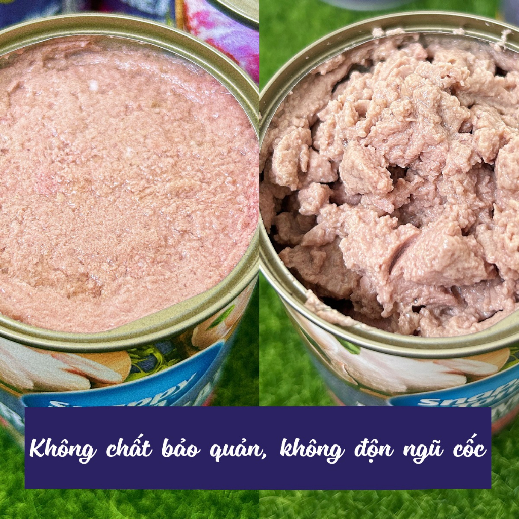 (400g) Thức ăn ướt Pate Snappy Tom cho mèo có thịt cá thật