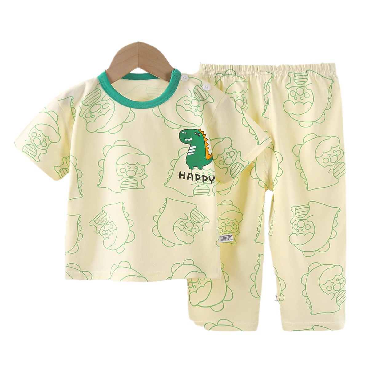 %E3%80%90HOT%20SALE%E3%80%91%20Children's%20Short%20Sleeve%20Cotton%20Summer%20Baby%20Pajamas%20Set%20Children's%20Clothing%20-%20Image%205