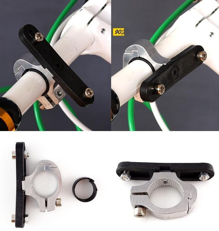 Pat kẹp ghi đông 22mm dùng xe máy xe đạp kèm pat dài 63mm