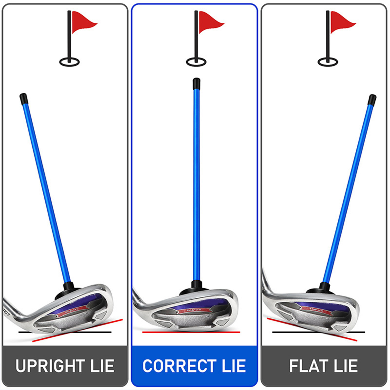 Lấy hướng Golf dính cho Câu lạc bộ vị trí mặt mini lấy hướng Golf Stick cải thiện gậy tập gôn của bạn với từ alignment Rod dụng cụ hỗ trợ huấn luyện chơi golf ít hơn