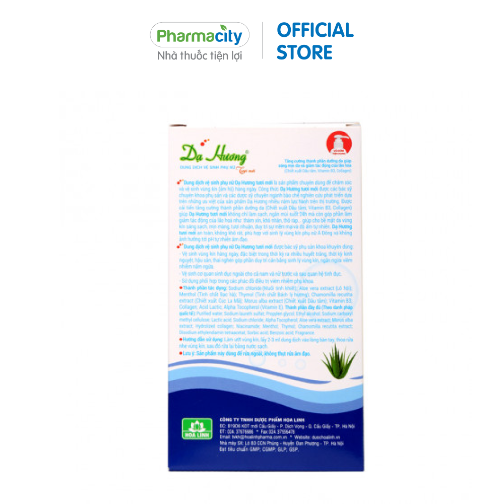Dung dịch vệ sinh phụ nữ Dạ Hương (120ml)