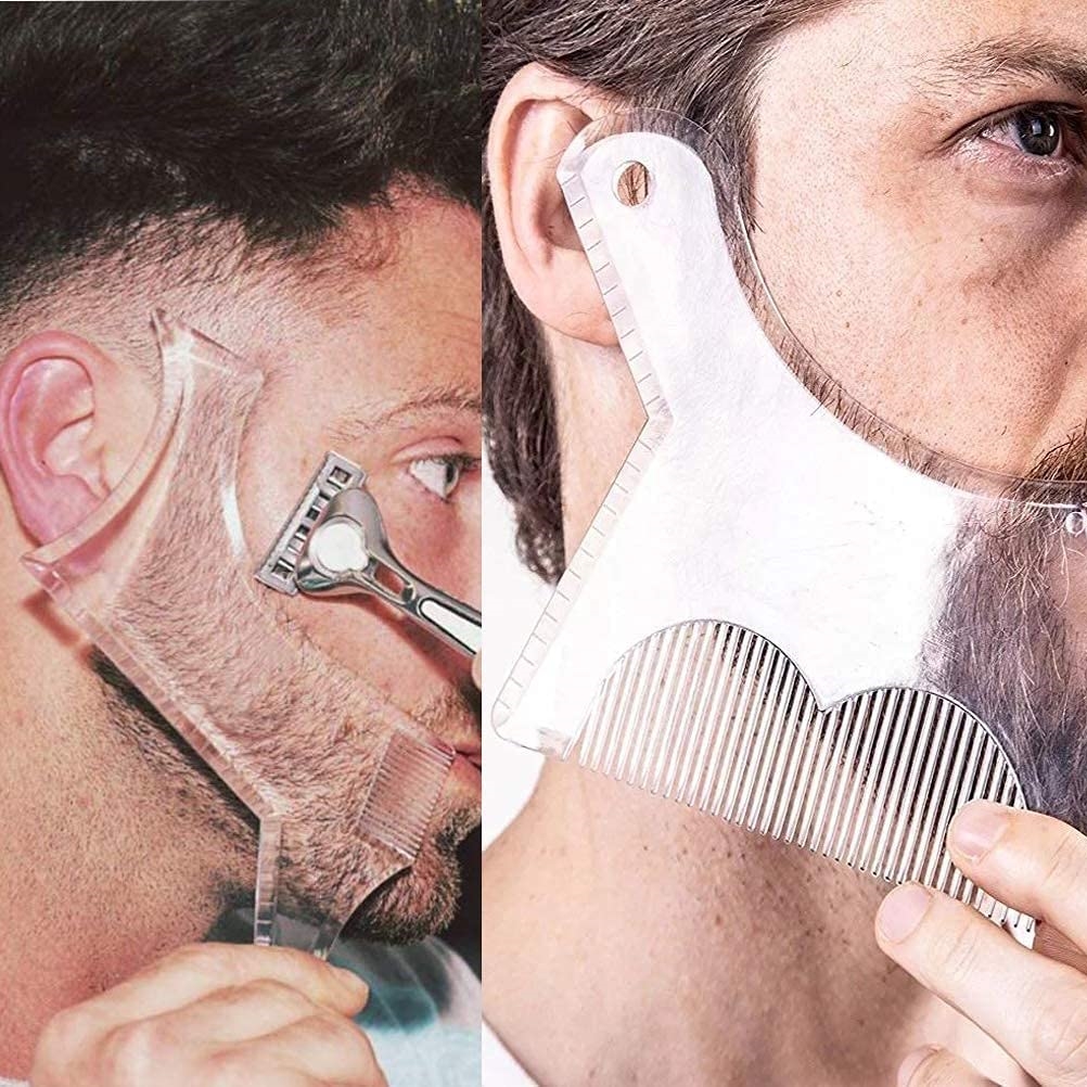%E3%80%90Exclusive%20Online%20Deals%E3%80%91%202pcs/set%20Multifunktional%20Men's%20Beard%20Shaping%20Tool%20Template,%20Beard%20Guide%20Shaper%20with%20Inbuilt%20Comb,%20Multi-liner%20Edges%20Shave%20for%20Cu%20-%20Image%202