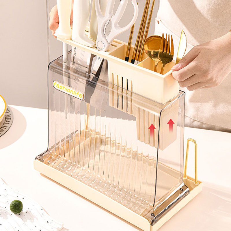 Household chopping block rack table tableware storage rack chopsticks spoon storage box kitchen multifunctional tool rest rack