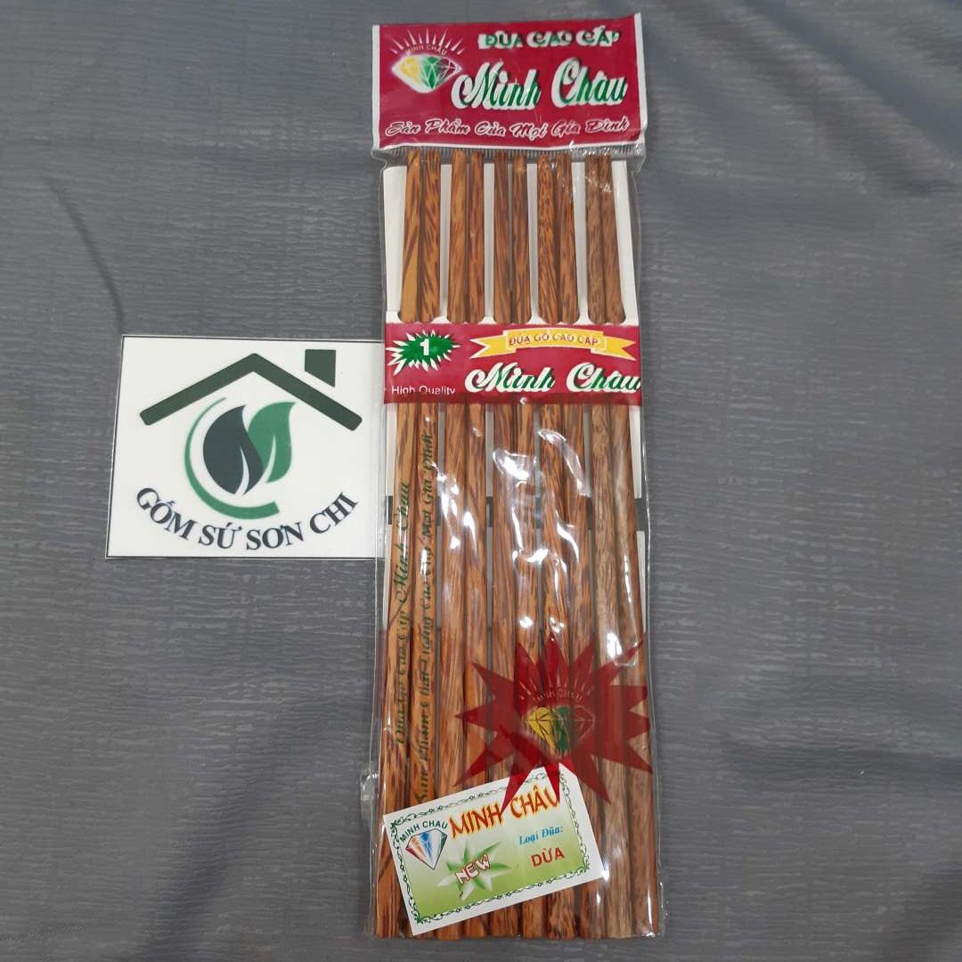 Bộ 10 đôi Đũa gỗ ăn cơm các loại (Hải Yến)