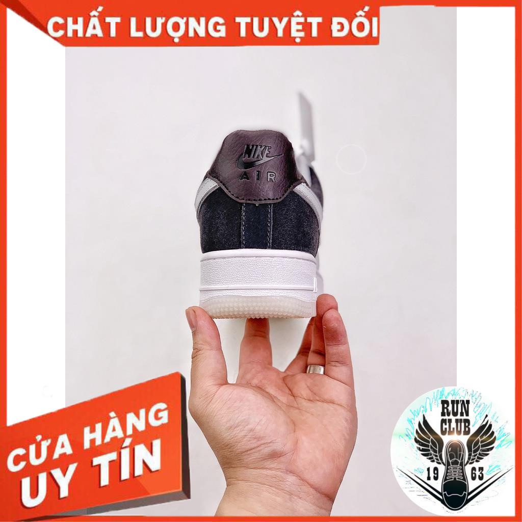 [VIDEO ẢNH THẬT+HỘP BẢO VỆ+FREESHIP] giầy thể thao Force 1 trắng gót đen thời trang nam nữ