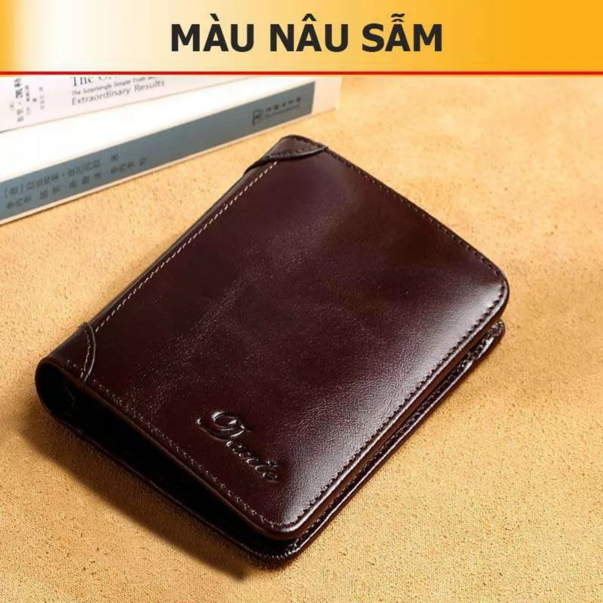 bóp nam da bò DANTE, ví nam da cao cấp thời trang