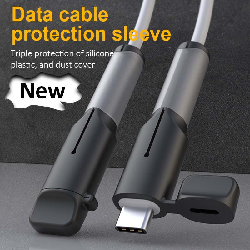 [Cho iPhone 15] bảo vệ cáp dữ liệu cáp tổ chức cuộn dây tổ chức bìa cho Apple/iPhone sạc USB Dây cáp Giá để điện thoại Phụ kiện