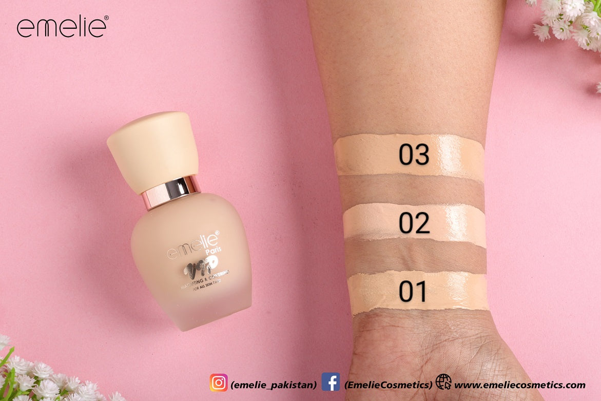 Emelie Cosmetics - VIP HI-SILK FOUNDATION. 