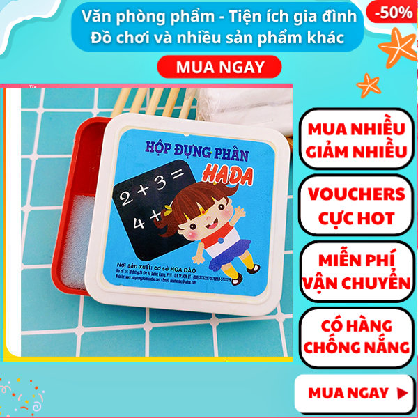 Combo 2 hộp phấn học sinh bằng nhựa 9cm x 9cm ( 4 phấn trắng, 1 miếng bôi bảng ) ✓Phấn học sinh ✓hộp phấn viết bảng ✓phấn trắng viết bảng ✓phấn trắng viết bảng ✓phấn trắng giá rẻ ✓Nguyễn Thùy Store