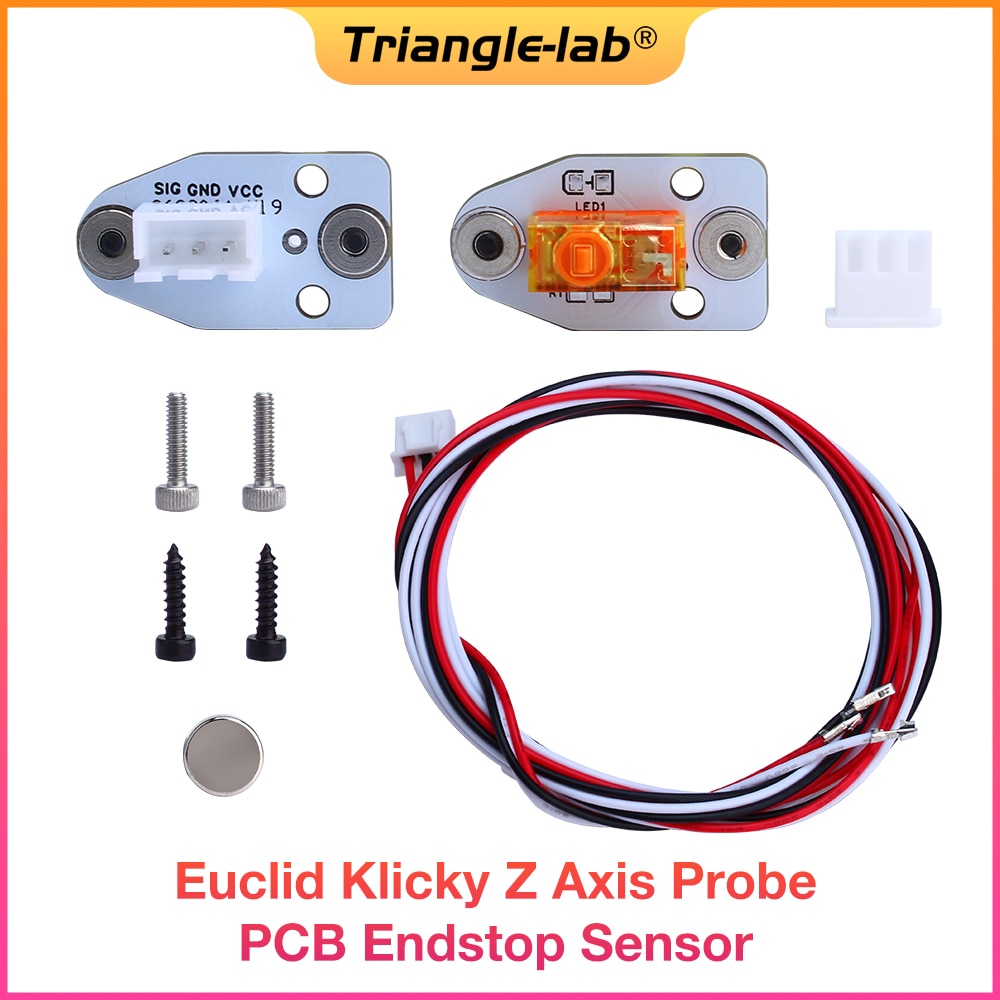 Trianglelab 24v euclid klicky probe z axis pcb endstop sensor d2f-5 for voron 2.4 trident 3d printer v-core 3.0 ender railcore