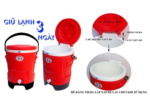 Thùng Đá Tý Liên supercool Có Vòi Xả Nước Mẫu Mới