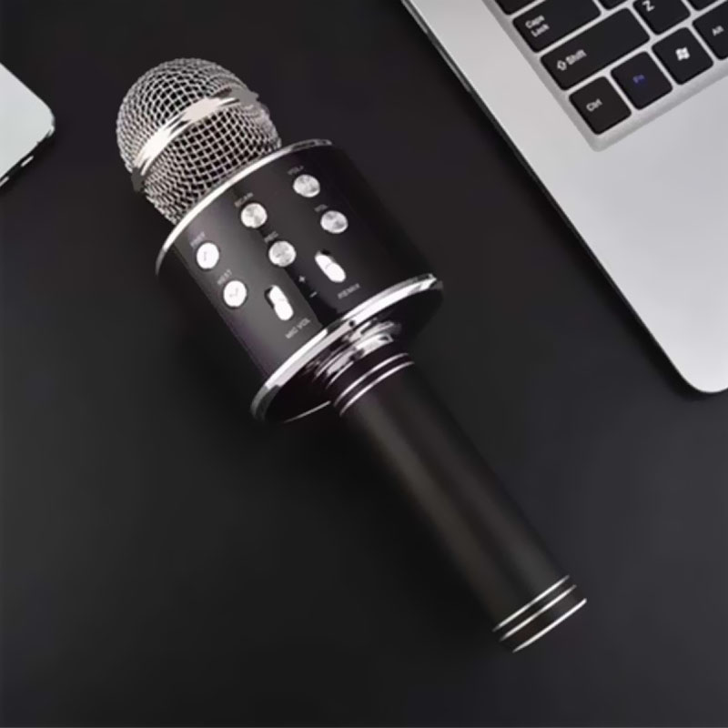 COD Micro Karaoke Bluetooth Không Dây COD WS858 - Ấm - Micro Karaoke Di Động Mini - Micro Hát Trên Ô Tô - Micro Karaoke Hay Nhất Hiện Nay 【Tặng Tai Nghe Bluetooth M165】