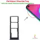 Itel vision 1 plus এর জন্য সিম কার্ড হোল্ডার ট্রে কালো-নীল-বেগুনি-সাদা. 