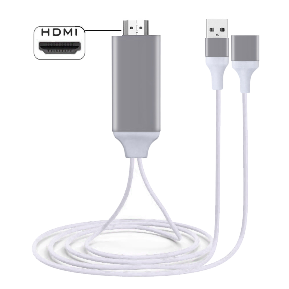 Hdmi Cable Phone to TV Connector for Android/iPhone Universal USB