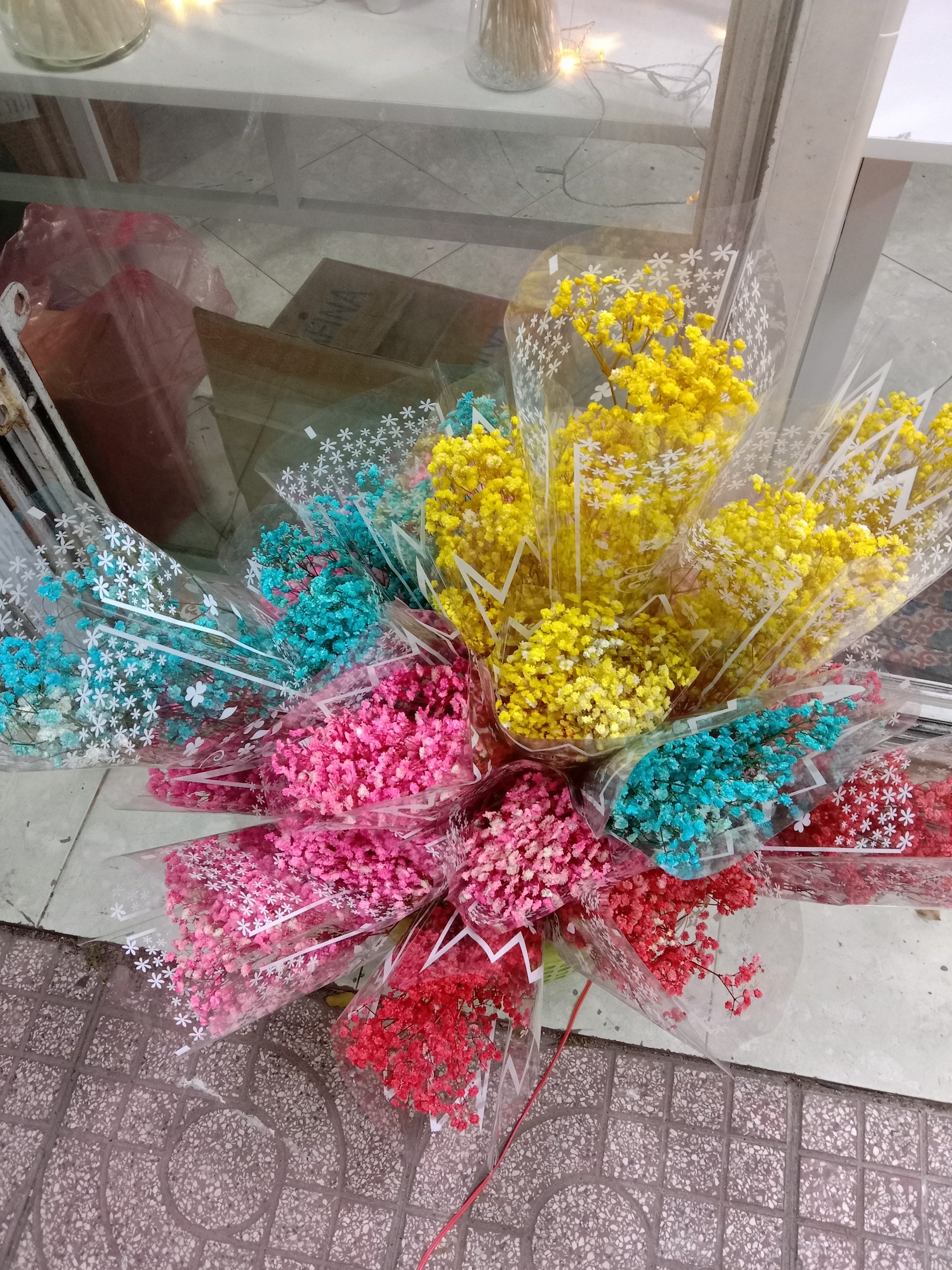 hoa khô - bó hoa baby - 45g