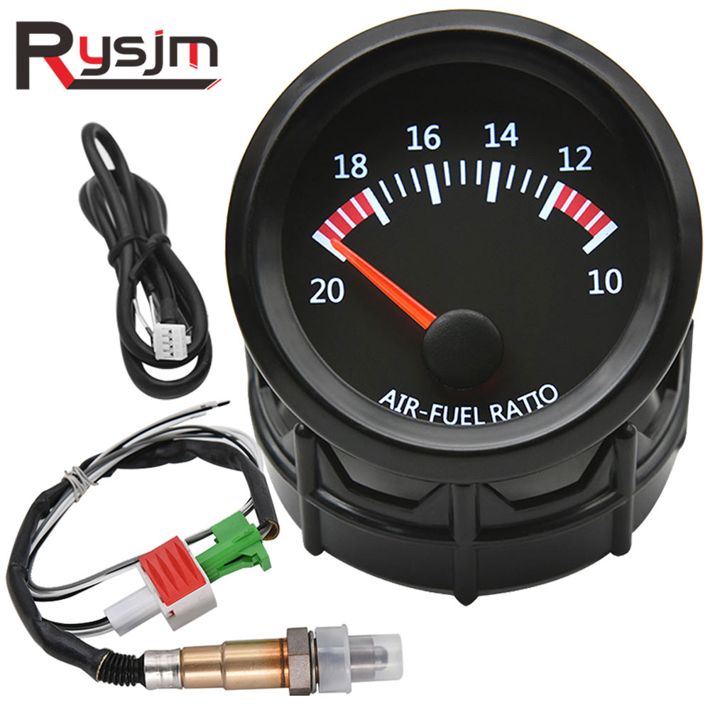 AD 52mm Car Auto Air Fuel Ratio Gauge 10-20 With Narrowband O2 Oxygen ...