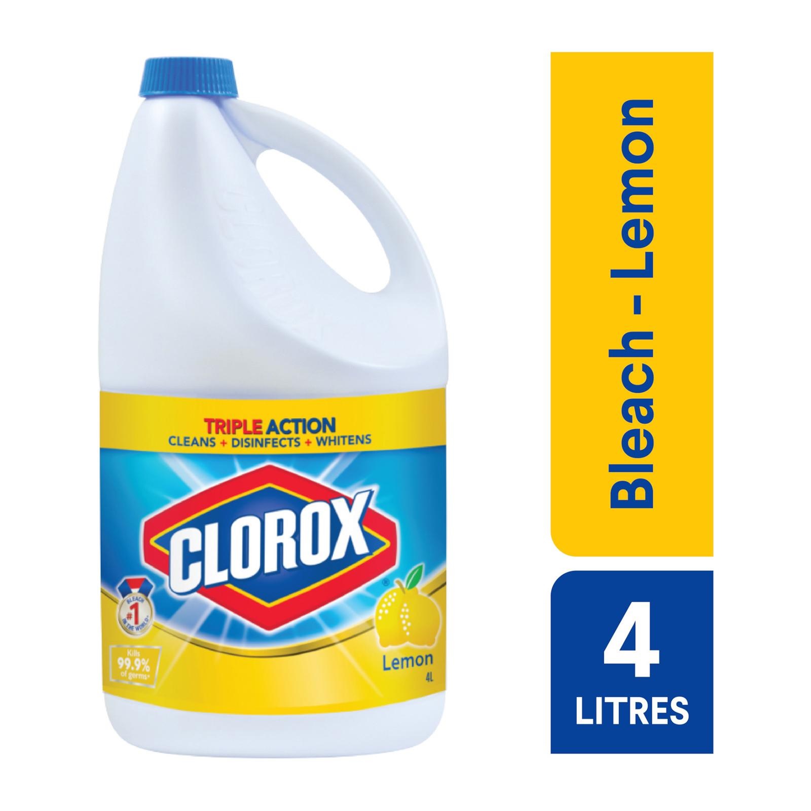 Clorox Liquid Disinfecting Bleach Lemon 4 litres Lazada Singapore