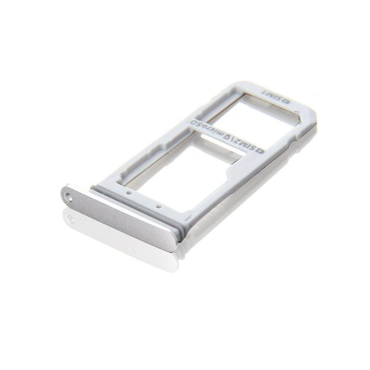 Samsung Galaxy S7 Edge Dual SIM Tray Sim Jacket Sim Slot Sim Door For Samsung Galaxy S7 Edge _ Silver
