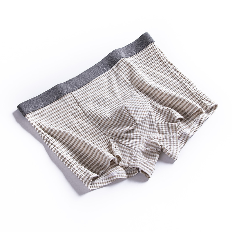 SINRANSINYA丨Men's underwear - Cotton quick drying premium Striped boxer briefs Loose, breathable and comfortable shorts for teenagers