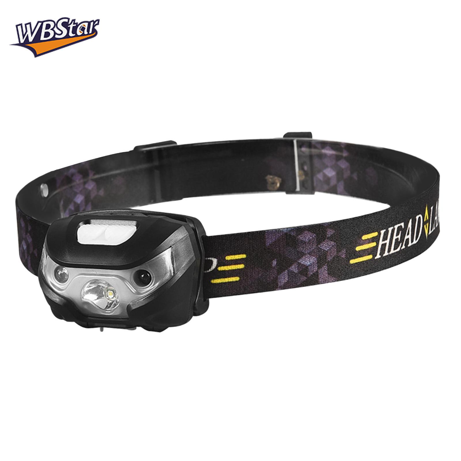 WBStar Head Lamp 3 Modes Adjustable Headband Outdoor Worklight Head Light LED Headlight for Running Emergency Walking Outdoor Working