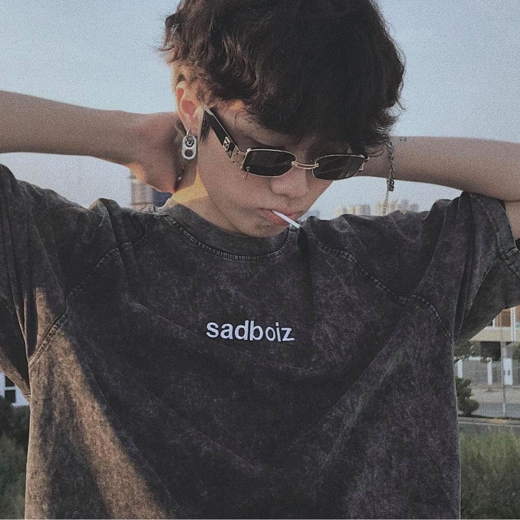 Áo thun loang SAD BOIZ cá tính [FREESHIP] Áo thun nam nữ dáng rộng phối được nhiều kiểu anashop9x