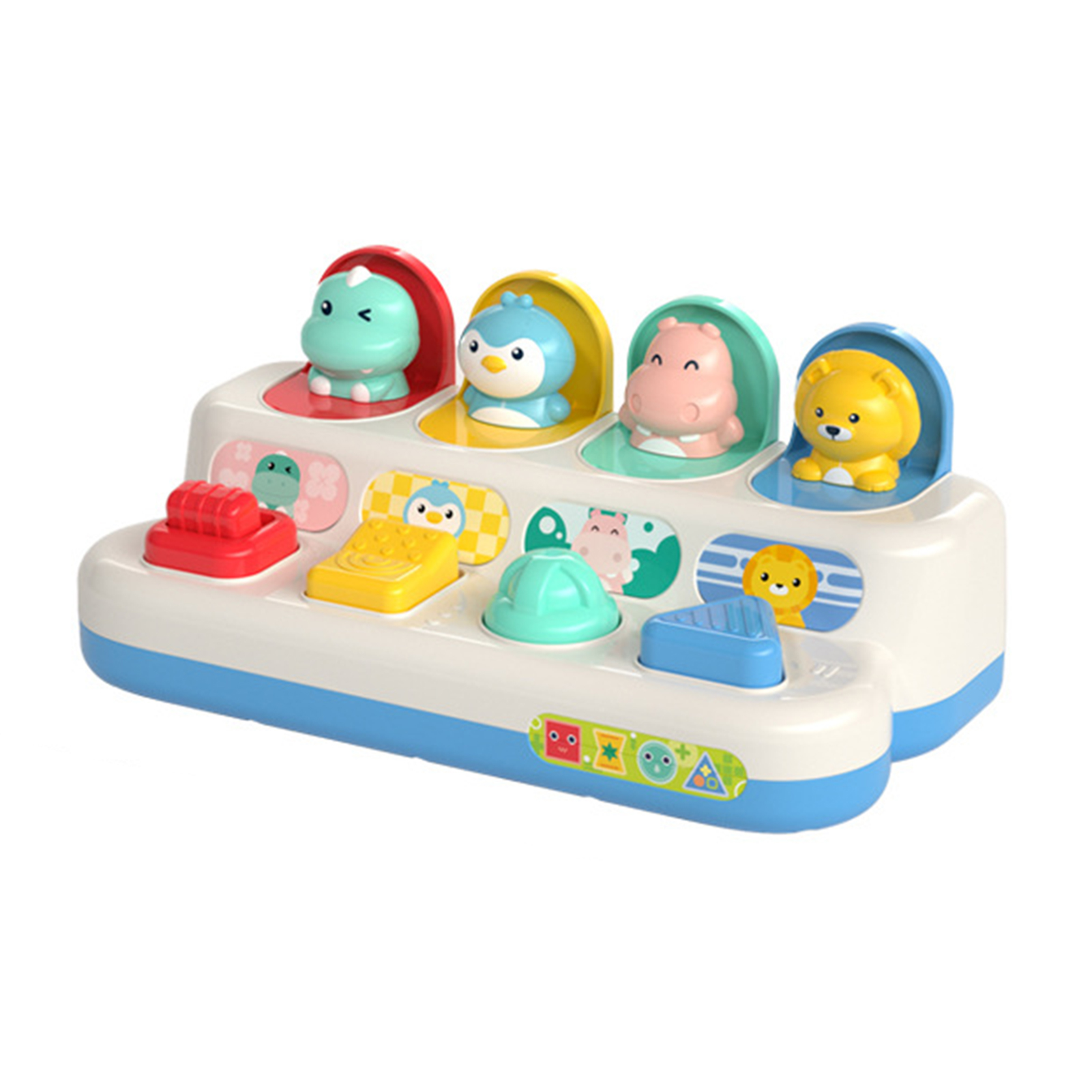 ASTELLA Early Education Toys for Babies Educational Toys for Baby and Touch Interactive Baby Animal Toy for Early Learning Development Fun Memory Training Puzzle with Pop-up Switch Box less Than