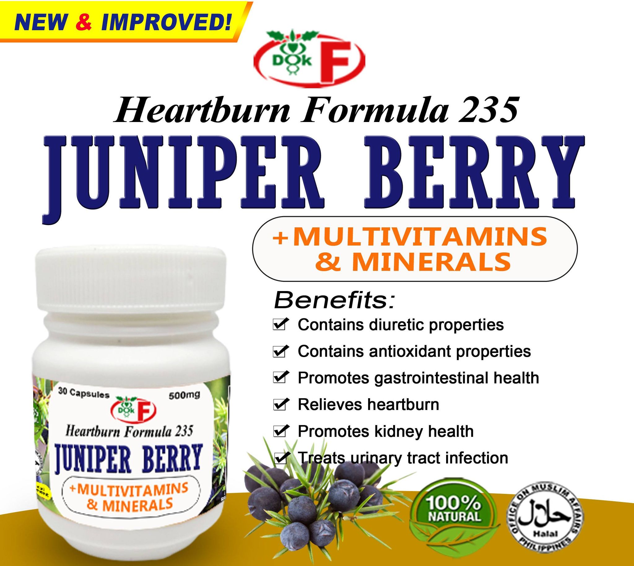 HEARTBURN FORMULA 235 JUNIPER BERRY CAPSULES Lazada PH