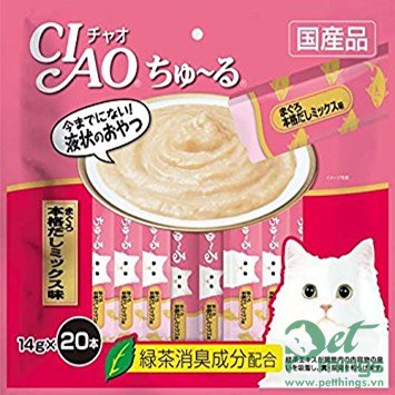 SÚP THƯỞNG PATE CIAO gói 20 TUÝP - 14G