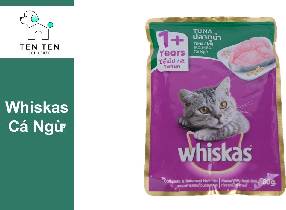 Pate Whiskas dành cho mèo con - Gói 80g