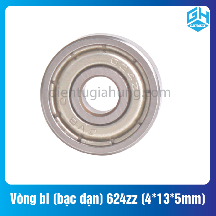 Combo 1 cặp 2 cái Vòng bi (bạc đạn) 624zz loại (4*13*5mm)
