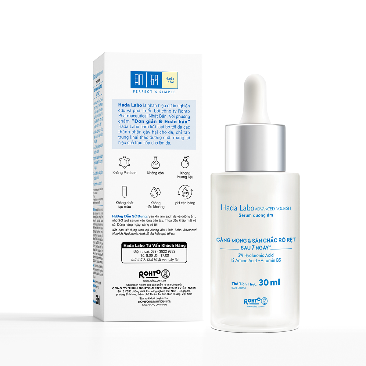 Rohto Mentholatum Hada Labo Advanced Nourish Hyaluronic Acid Serum For ...
