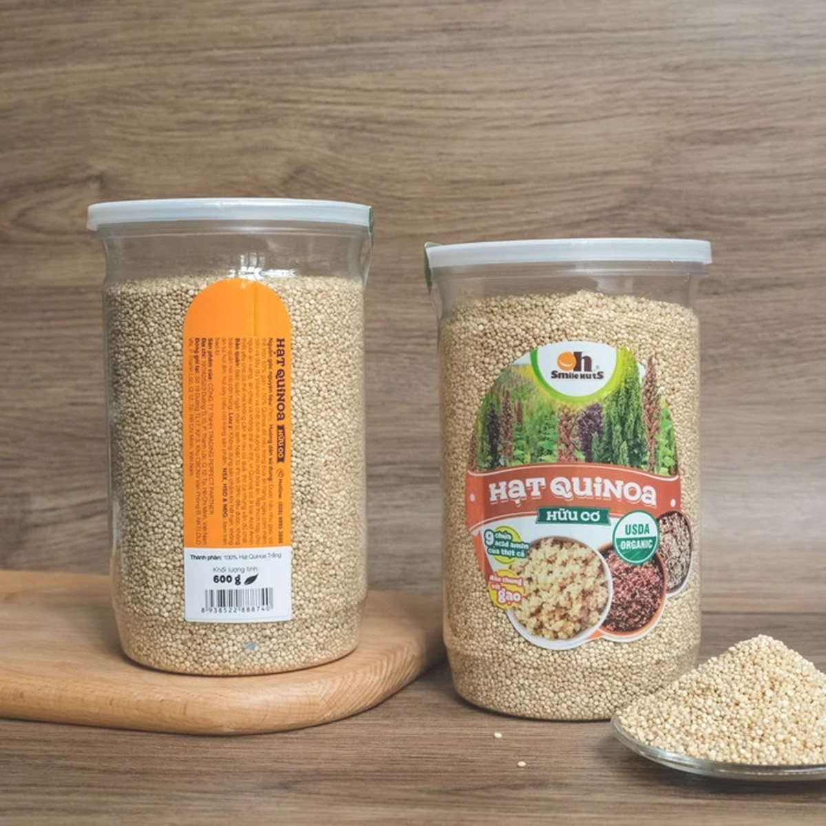 Hạt Quinoa (Diêm Mạch) trắng hộp 600g