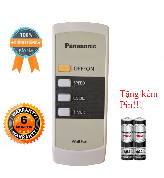 Điều khiển quạt treo tường Pa_na_so_nic các dòng F409M- Hàng mới chính hãng 100% tặng kèm Pin