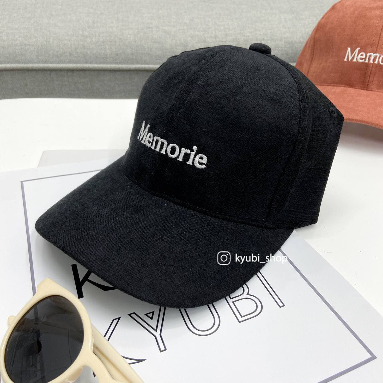 Mũ lưỡi trai phong cách Ulzzang Hàn Quốc - Nón kết thêu chữ chất nhung gân cao cấp form unisex nam nữ NK02