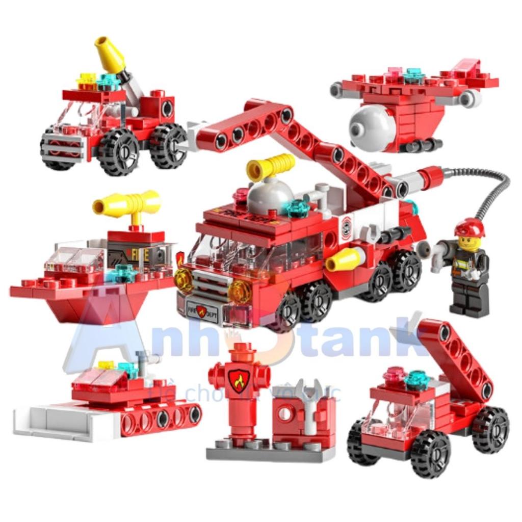 Đồ chơi lắp ráp xe Cứu hỏa 147 chi tiết