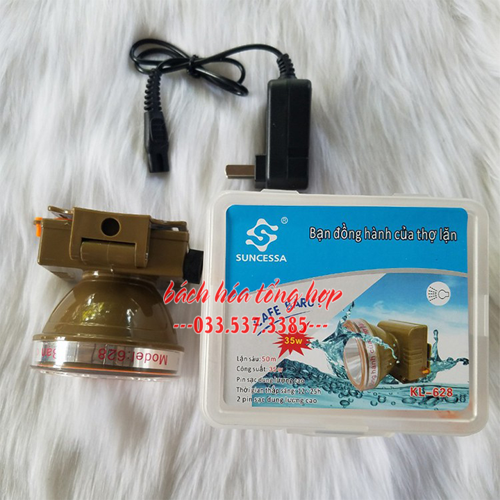 Đèn pin đội đầu siêu sáng, đèn pin cao cấp KL 628