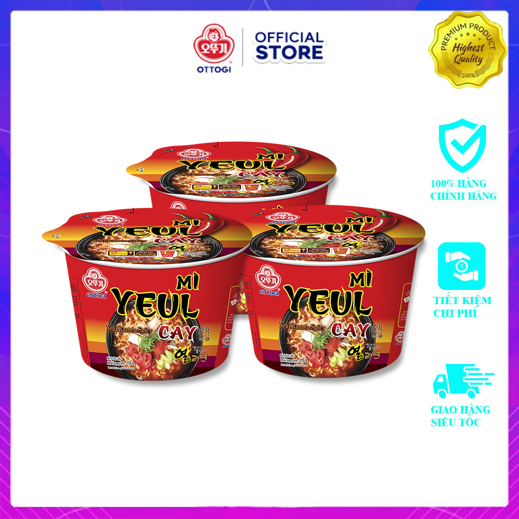 Combo 3 Tô Mì Yeul Cay Otoki 105gx3
