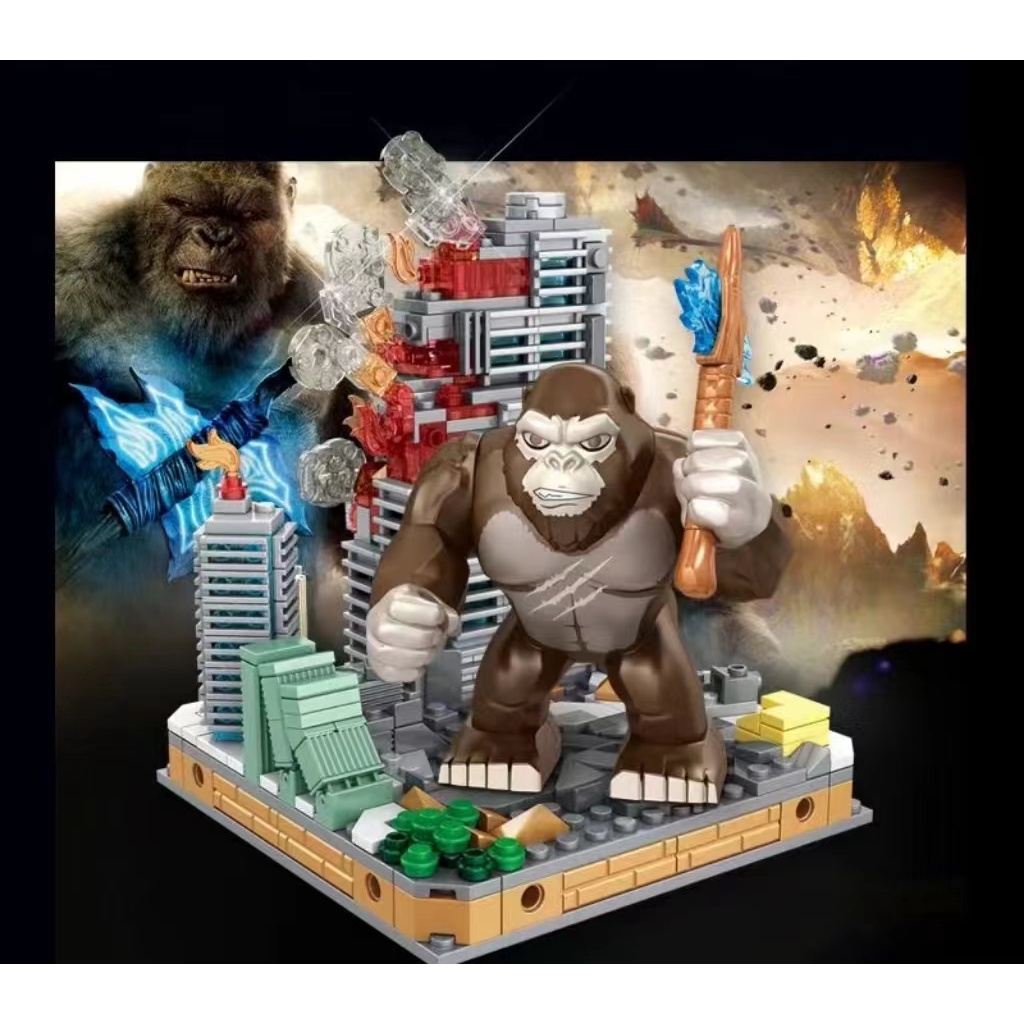 利Bộ Đồ Chơi Lắp Ráp Lego Hình Godzilla vs King Kong 3D