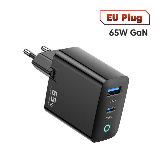 Tooki 65W GaN USB C Charger Quick Charge 4.0 QC3.0 Korea Plug PD Type C