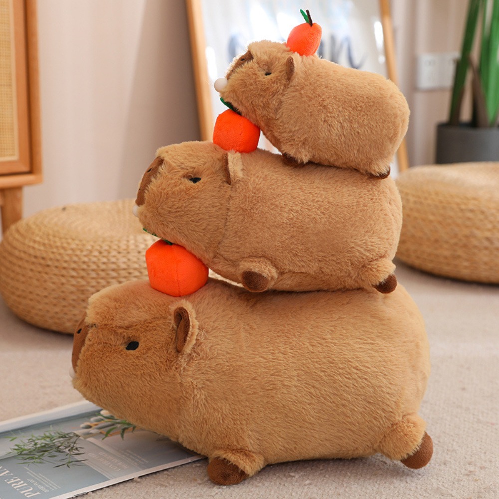 Mefu4 mô phỏng động vật capybara Thú nhồi bông mô phỏng capybara capybara đồ chơi nhồi bông capybara Đồ chơi nhồi bông mềm capybara búp bê vải nhung quà sinh nhật