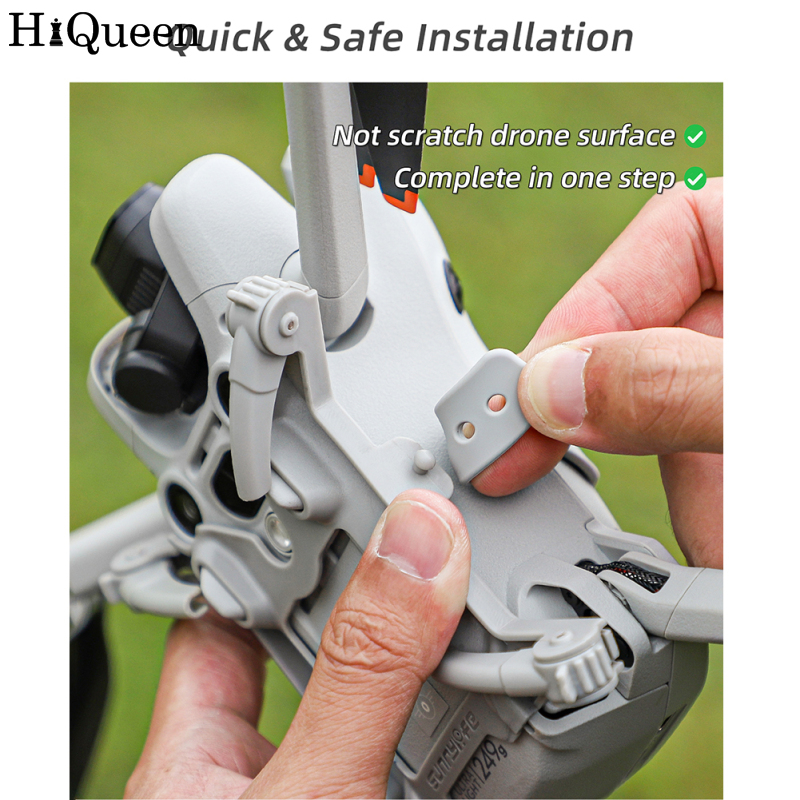 HiQueen Landing Gear Foldable Brackets Lightweight Drone Accessories Holder Quick Release Extension Leg Compatible For DJI Mini 4 Pro