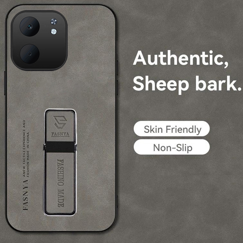 For Oppo A5X Phone Case Fluff Luxury Sheepskin Silicone Soft TPU Anti-knock Kickstand for OPPO A5X Cover casing HP.