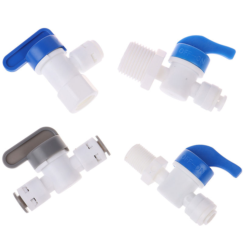 Dinawan 1/4" ball valve inline tap quick connect push fit ro water reverse osmosis